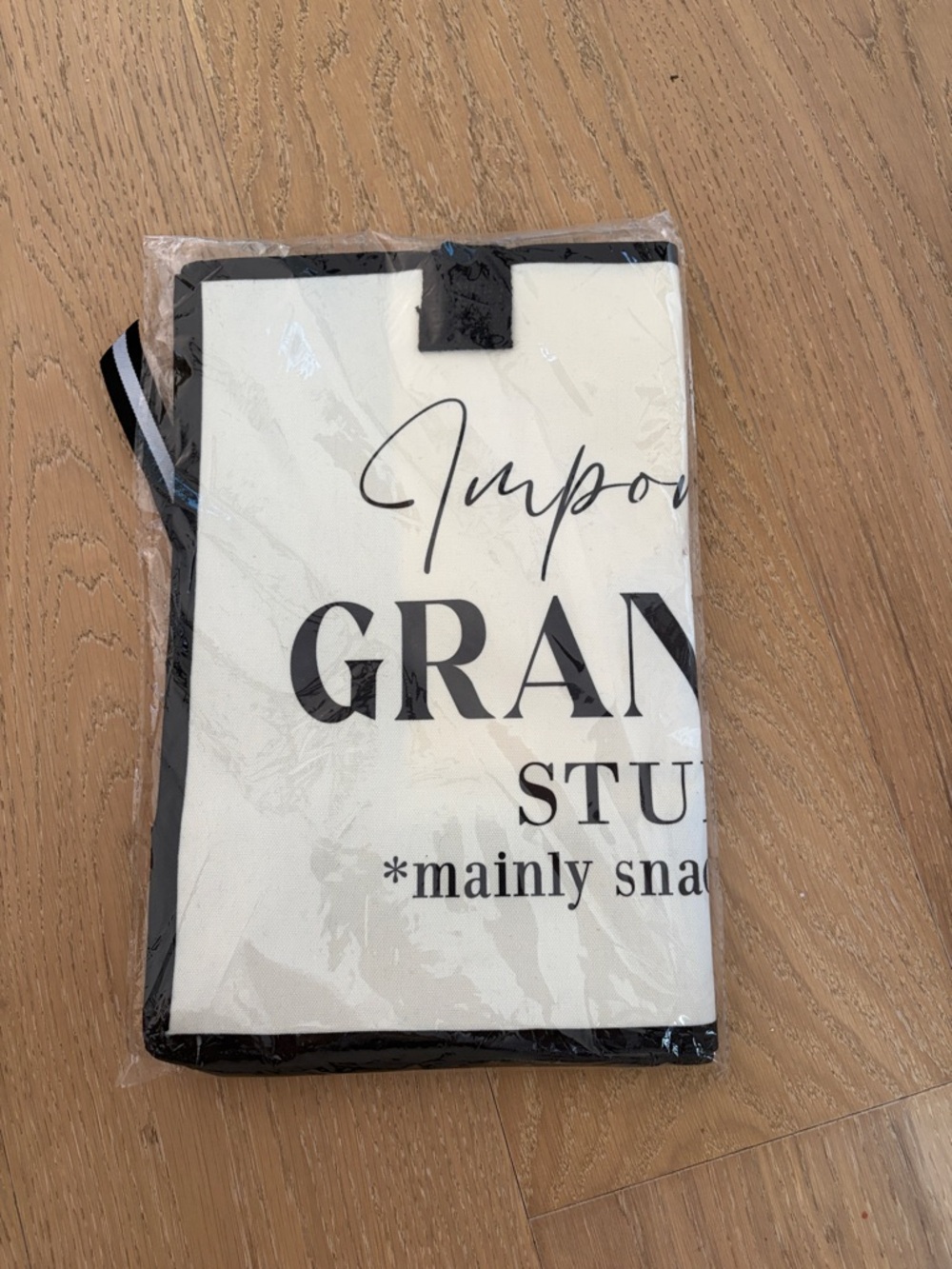 Important Grandma Stuff Canvas Tote Bag - Black & Cream - Picture 7 of 8